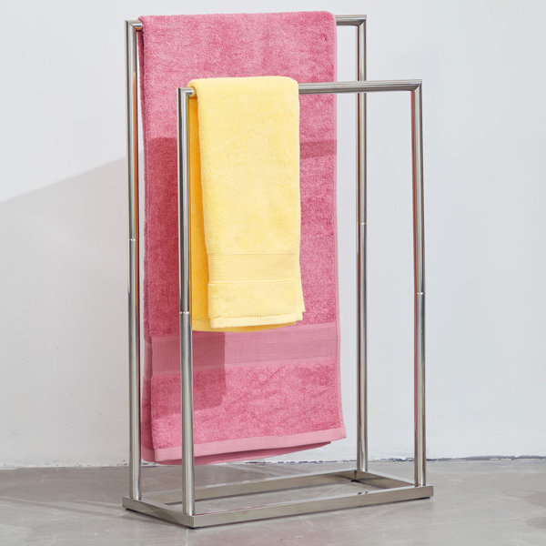 WELEANS Free Standing Towel Stand Wayfair